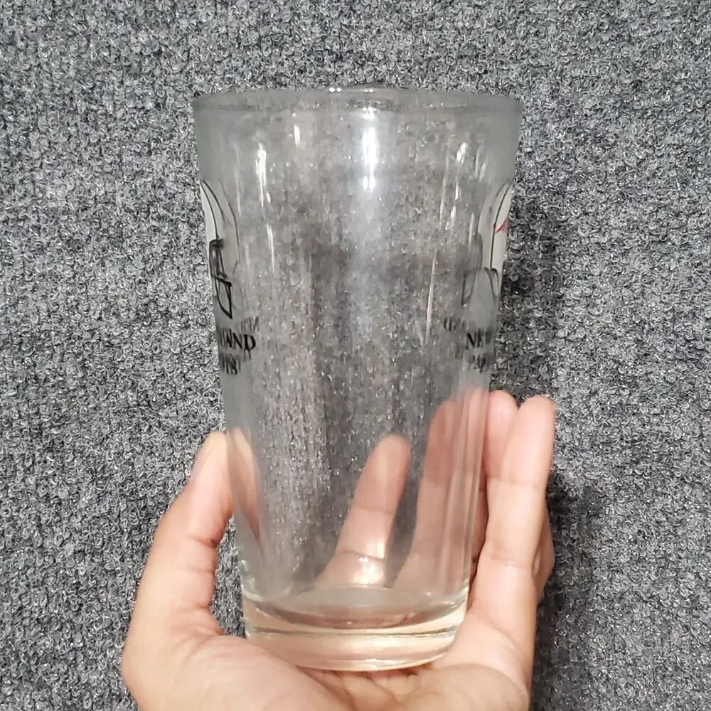 New England Patriots Pint Glass NFL Helmet Logo Spellout Barware Man Cave Party